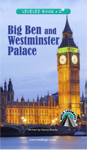 raz Z1級閱讀Big Ben and Westminster Palace繪本PDF+音頻資源免費下載