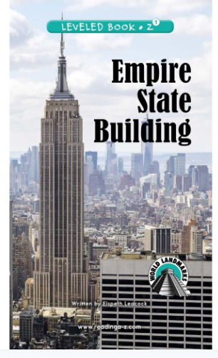 raz Z1級閱讀Empire State Building繪本PDF+音頻資源免費下載