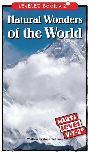 raz Z1級閱讀Natural Wonders of the World繪本PDF+音頻資源免費下載