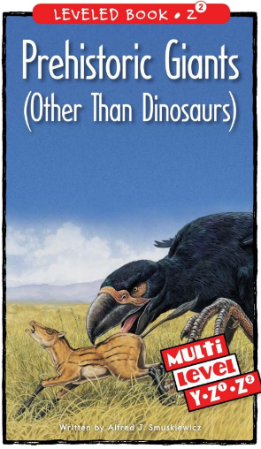 raz Z2級閱讀Prehistoric Giants (Other Than Dinosaurs)繪本PDF+音頻資源免費下載