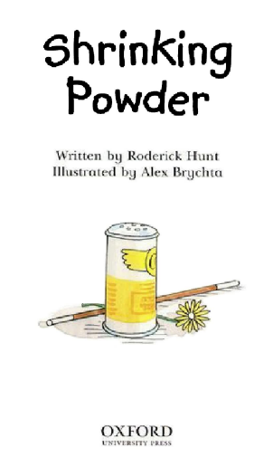 牛津閱讀樹Read at Home系列4B Shrinking Powder音頻+PDF資源免費下載