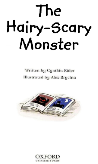 牛津閱讀樹Read at Home系列5A The Hairy Scary Monster音頻+PDF資源免費下載