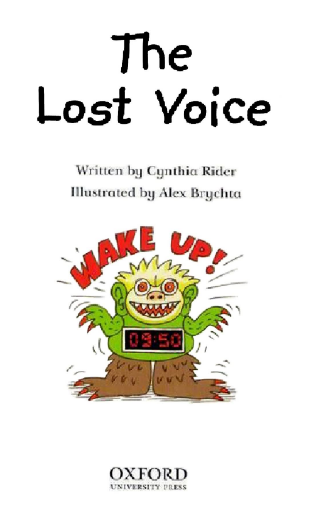 牛津閱讀樹Read at Home系列5B The Lost Voice音頻+PDF資源免費下載