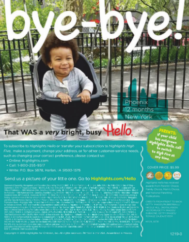 Highlights hello 201912雜志電子版PDF免費下載