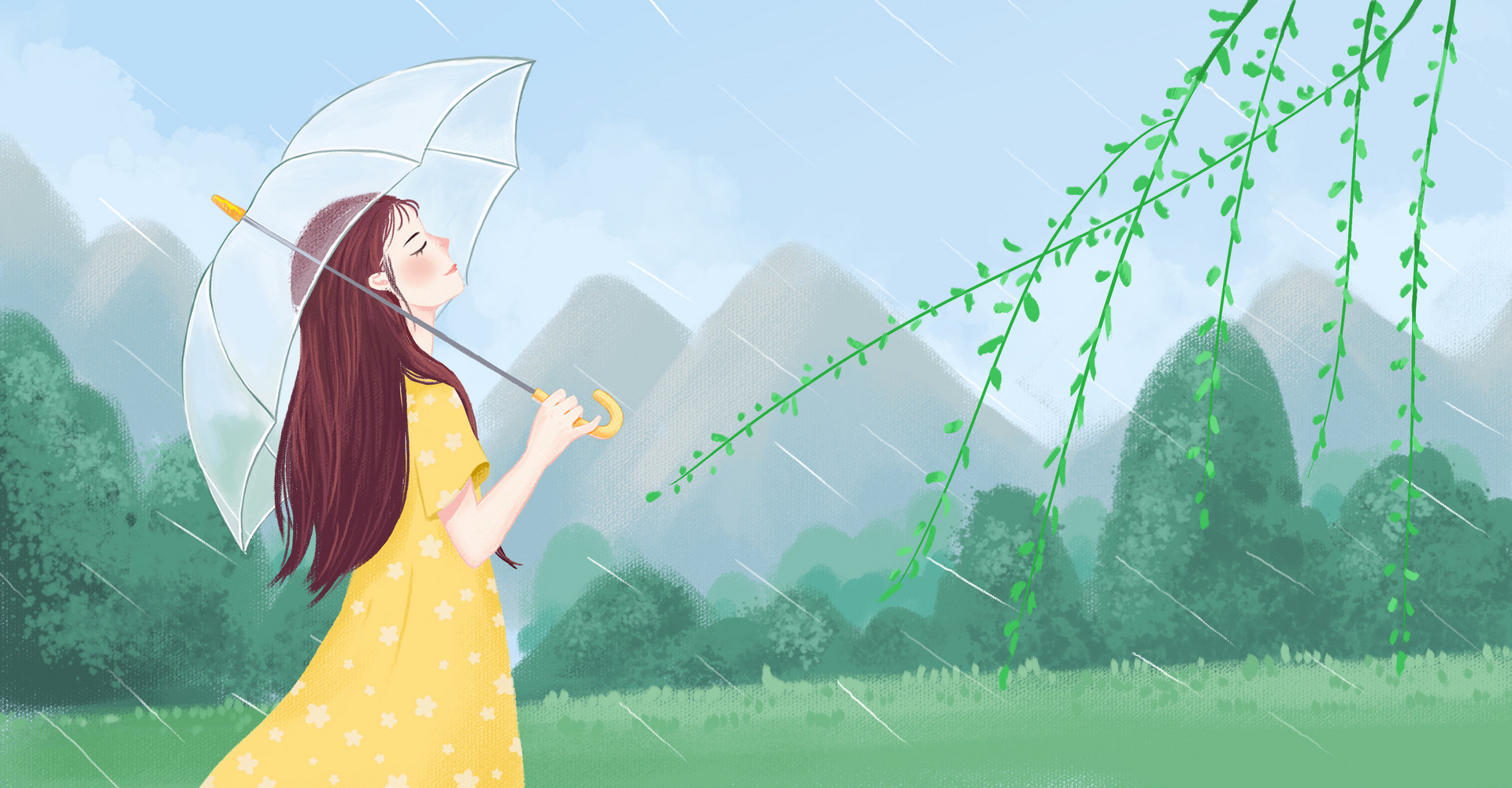 春雨作文300字左右四年級