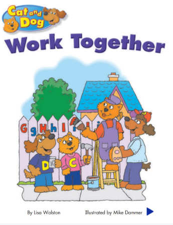 培生pearson讀物Cat and Dog Work Together繪本電子版資源免費下載
