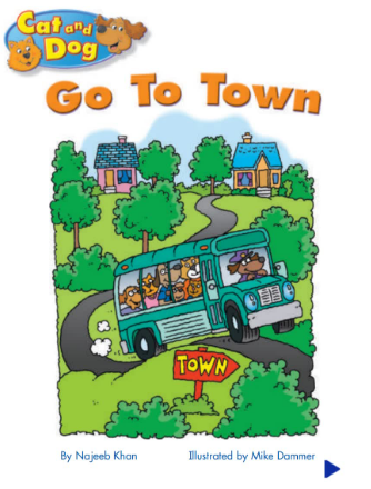 培生pearson讀物Cat and Dog Go To Town繪本電子版資源免費下載