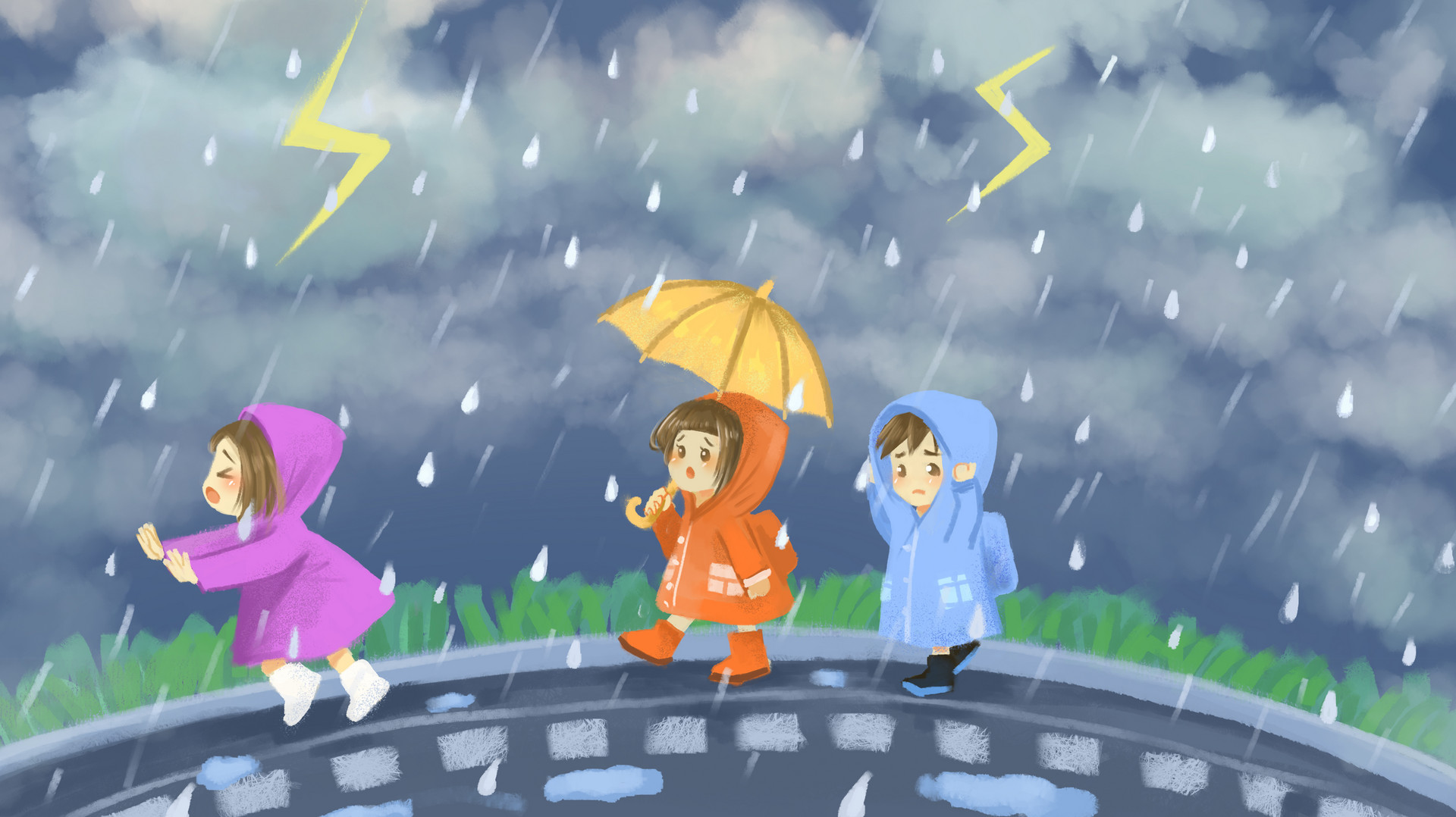 描寫下雨的日記400字作文