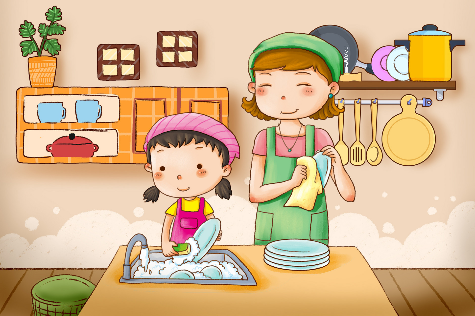 我幫媽媽做家務作文300字