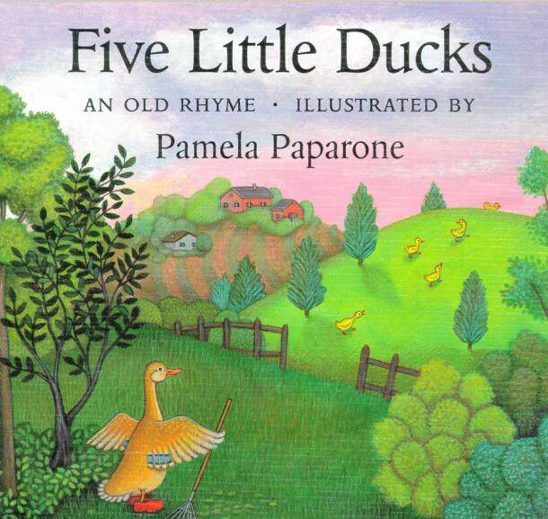 Five Little Ducks英文童謠繪本翻譯及pdf電子版下載