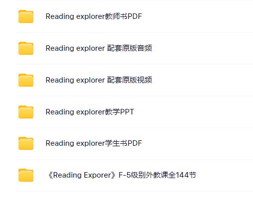 《Reading Explorer》第2版全套教材+ppt+音視頻+144節外教課資源