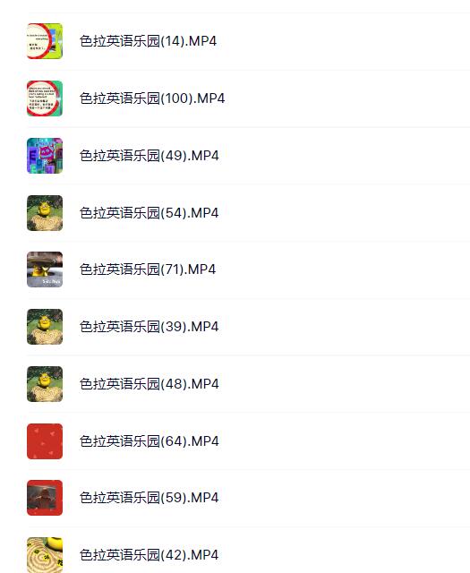 色拉英語樂園(三維少兒英語動畫)視頻資源百度網盤下載